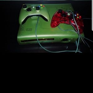 Xbox 360 with 2 controllers